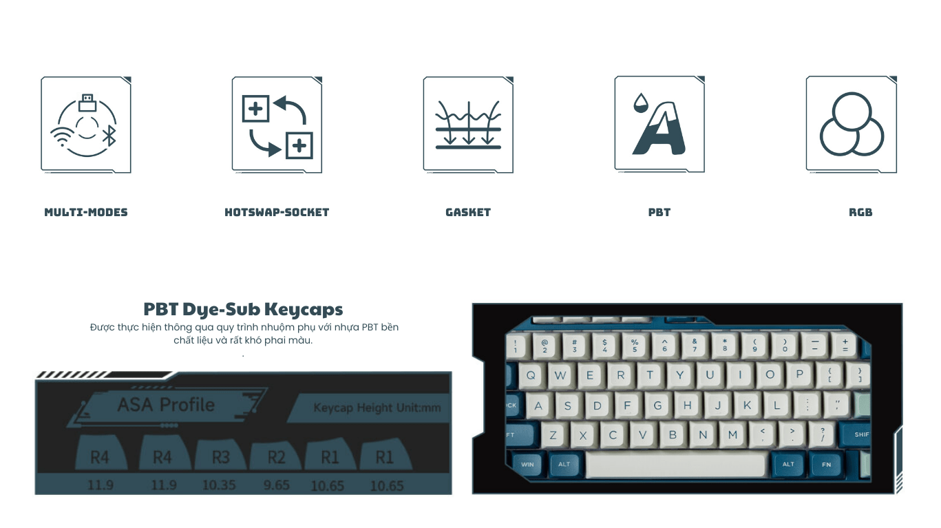 Bàn phím AKKO 5098B Ink Green 2