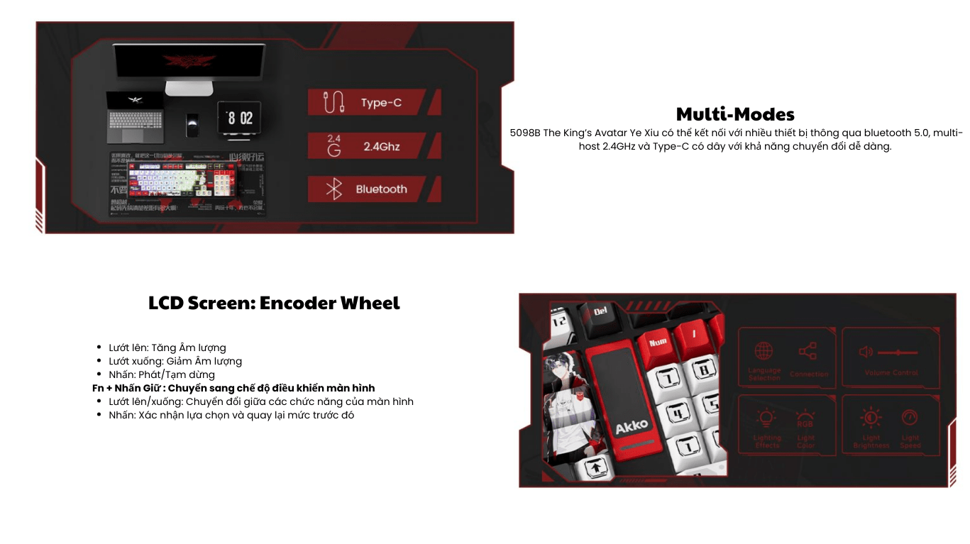 Bàn phím AKKO 5098B The King’s Avatar Ye Xiu 3