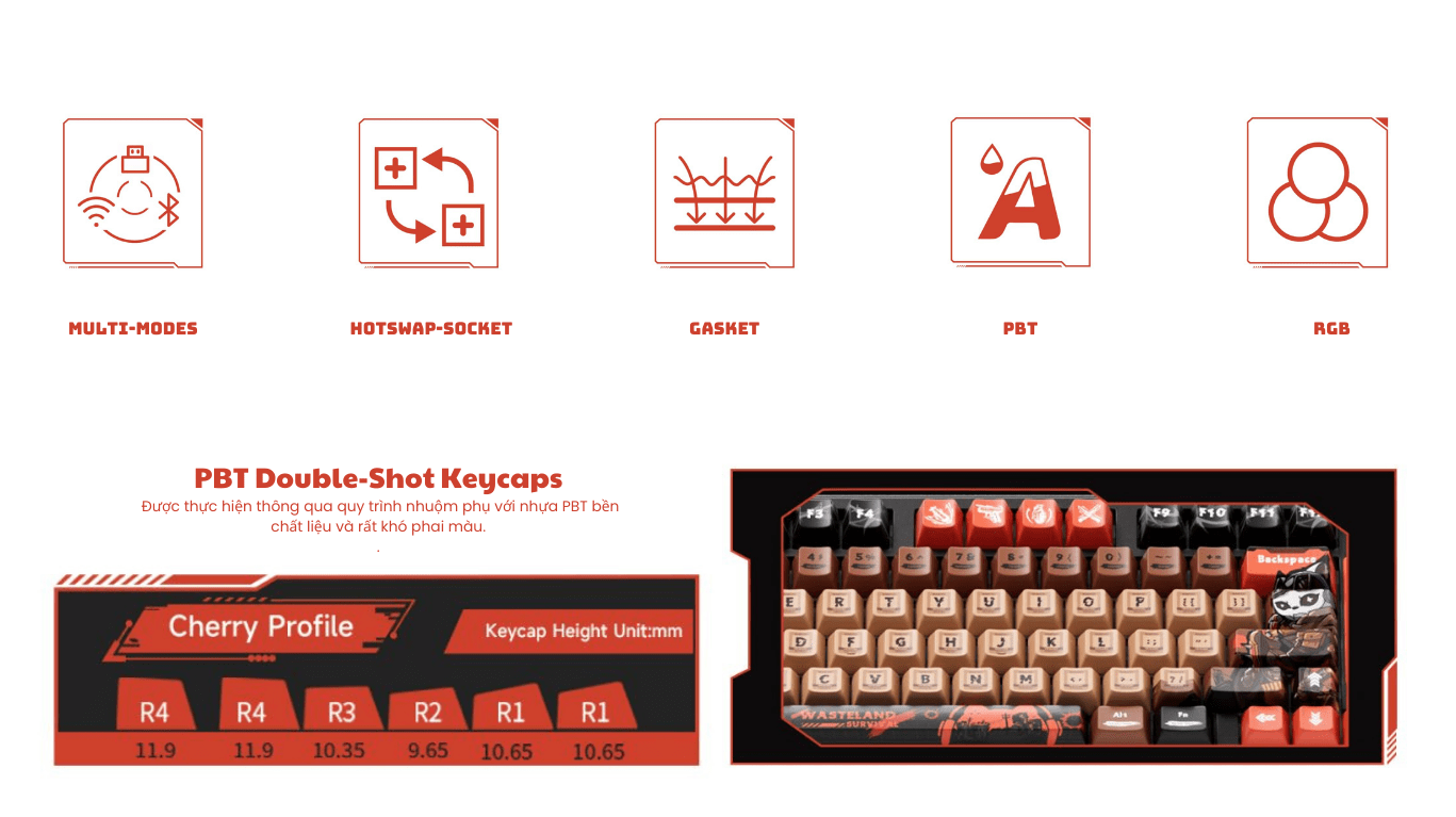 Bàn phím AKKO 5098B Wasteland Survival 2