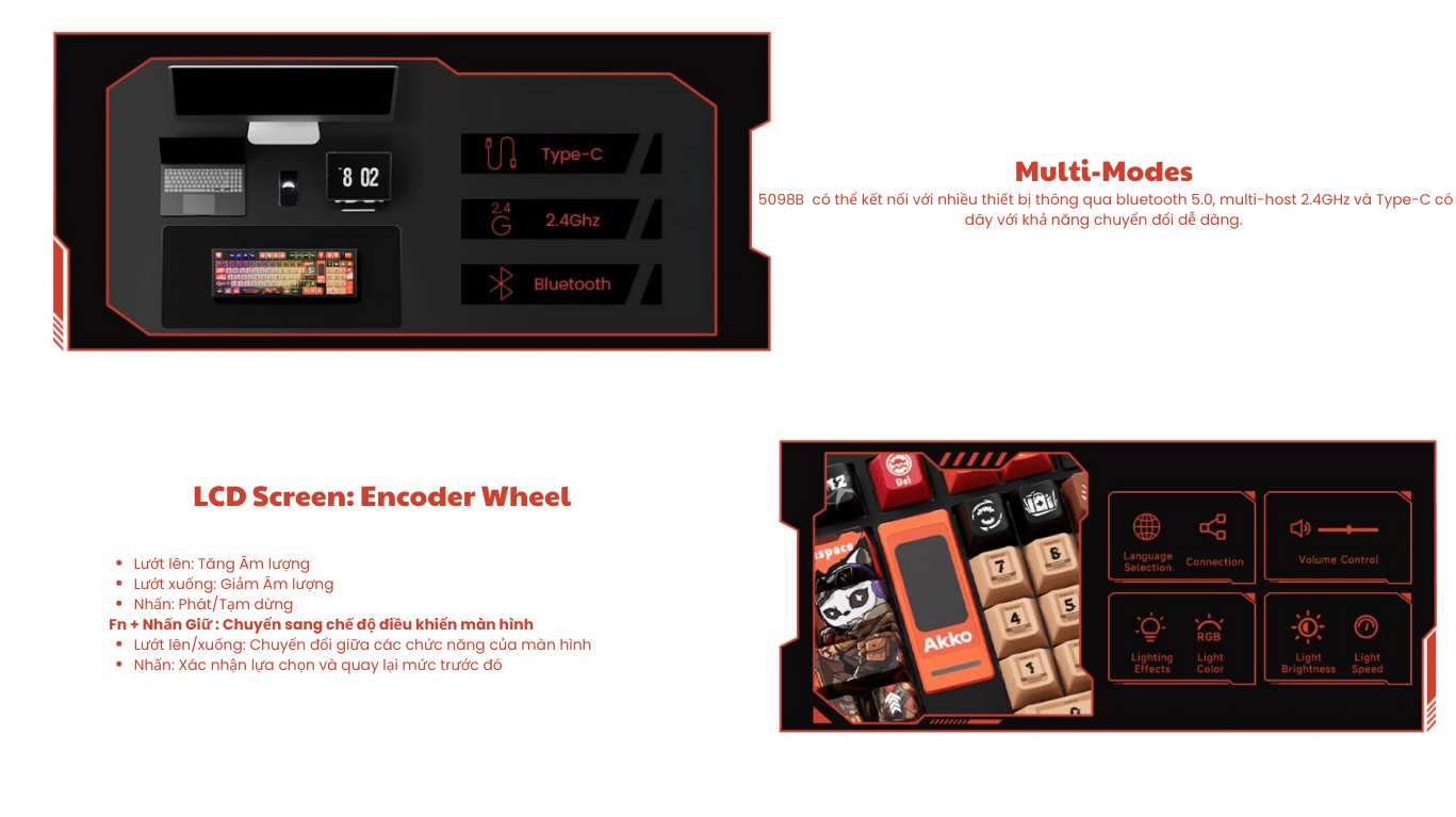 Bàn phím AKKO 5098B Wasteland Survival 3