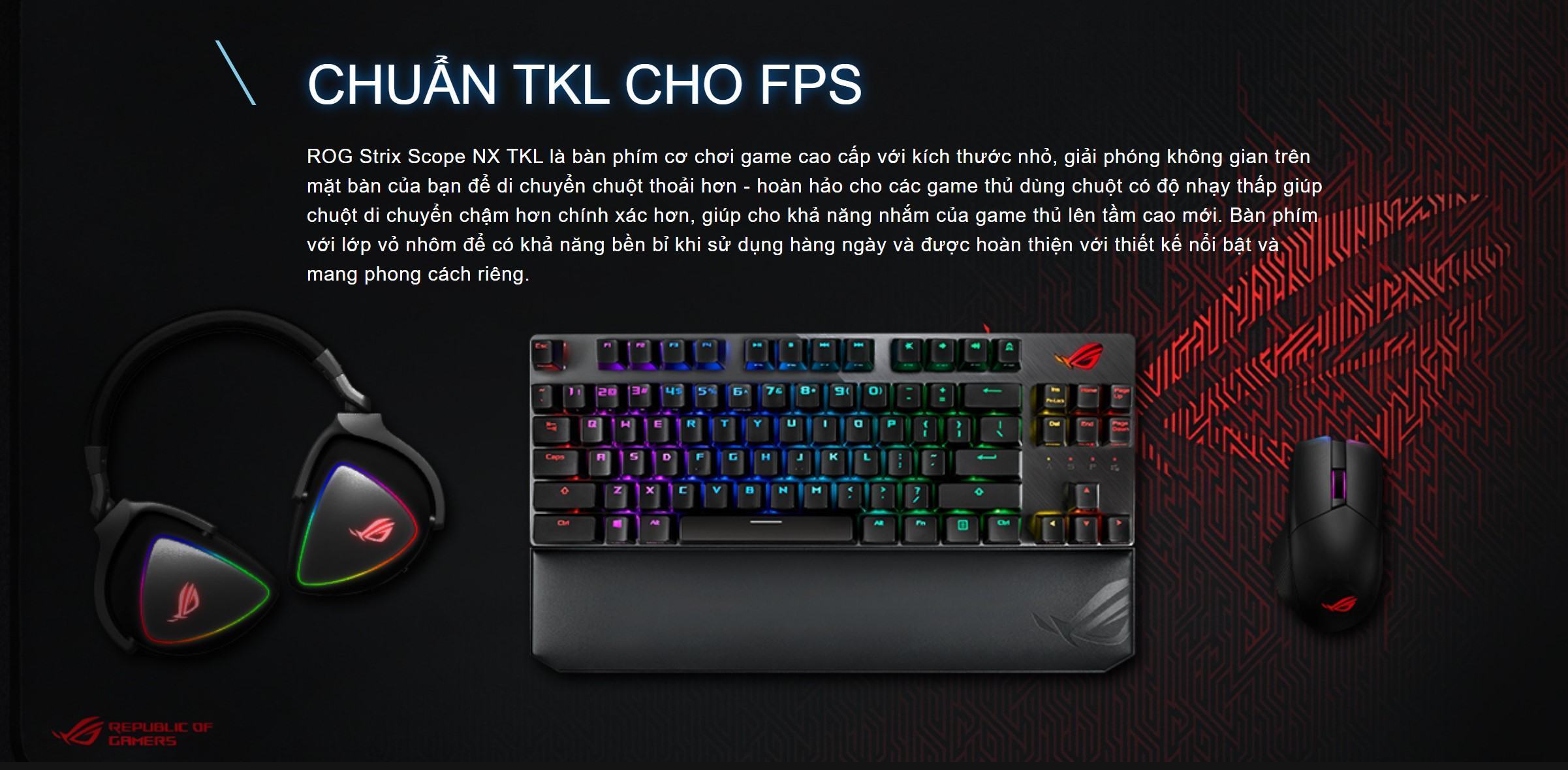 Bàn phím Asus ROG Strix Scope NX TKL
