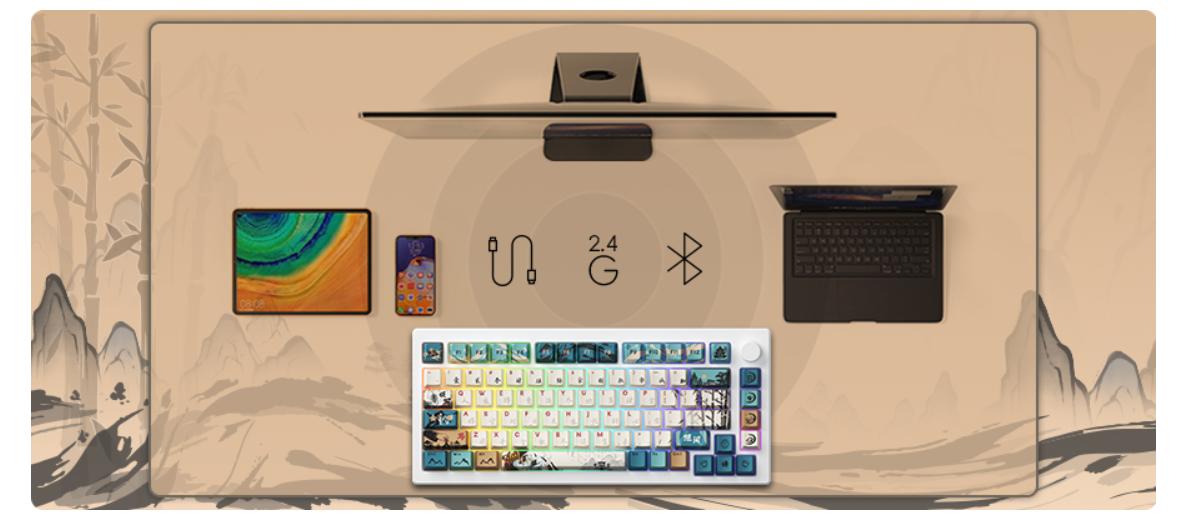 Bàn phím cơ AKKO MOD 007B HE PC Joy of Life (Hotswap,RGB / USB Type C 8K Hz/ Magnetic Switch / Rapid Trigger) 8