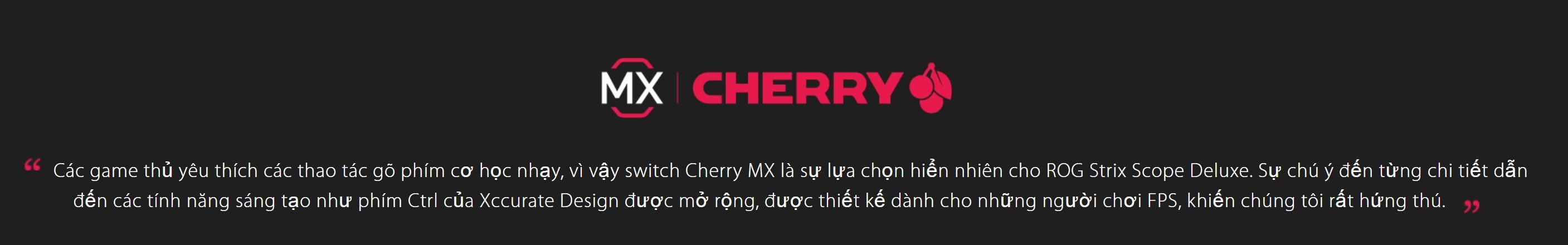 Bàn phím cơ Asus ROG Strix Scope Deluxe (RGB/USB/Red sw)