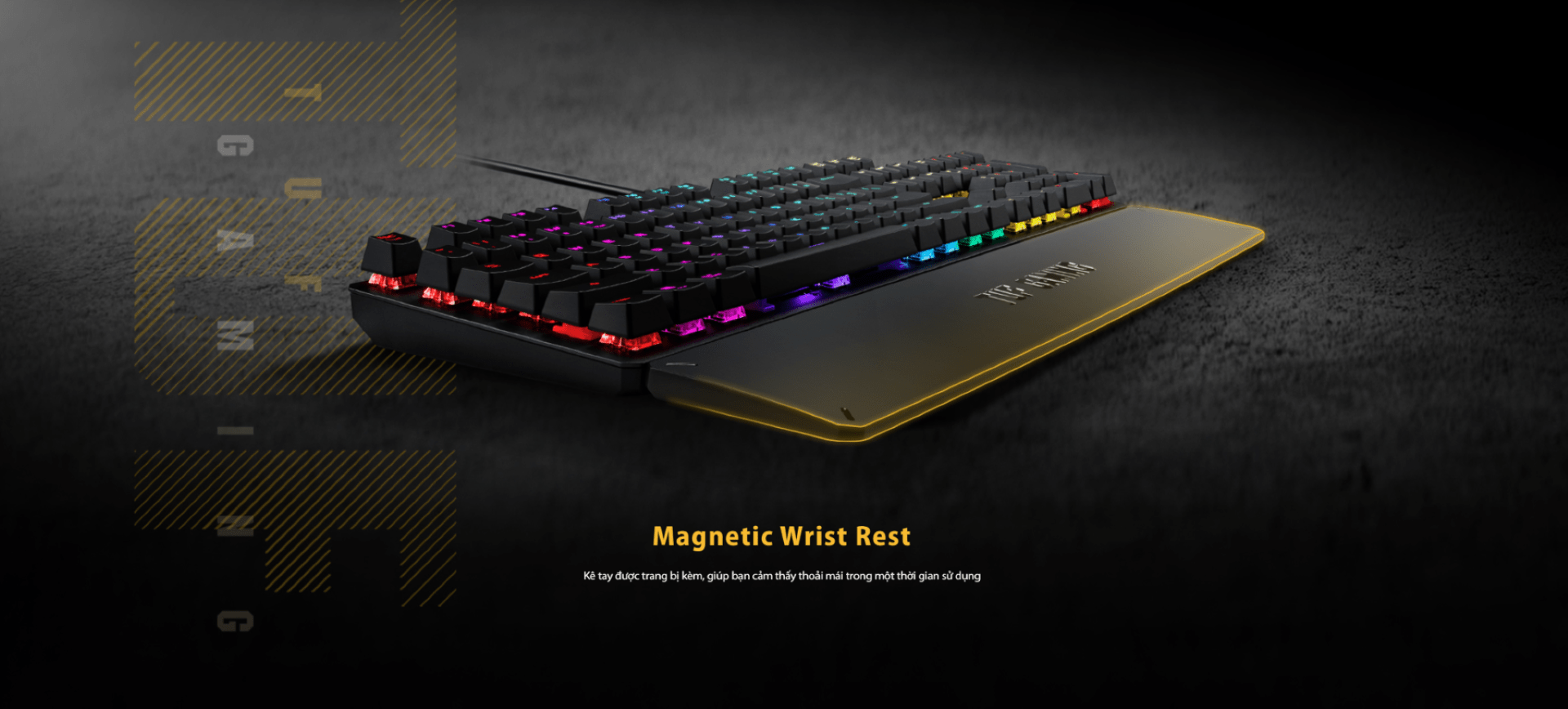 Bàn phím cơ Asus TUF K3 (RGB/USB/Red sw)