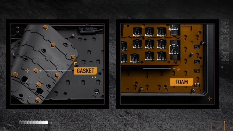 Bàn phím cơ Asus TUF K3 Gen II Black (USB/Optical Red Switch/ABS/RGB) 4