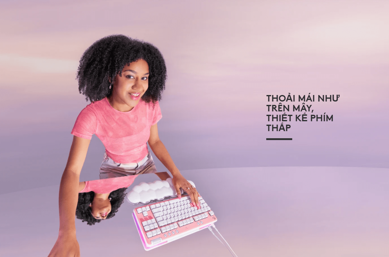 Bàn phím cơ có dây Logitech G713 RGB TKL Off White Tactile (920-010427) 2