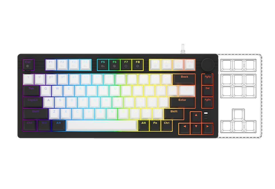 Bàn phím cơ Dareu EK75 Black White_Dream switch 1