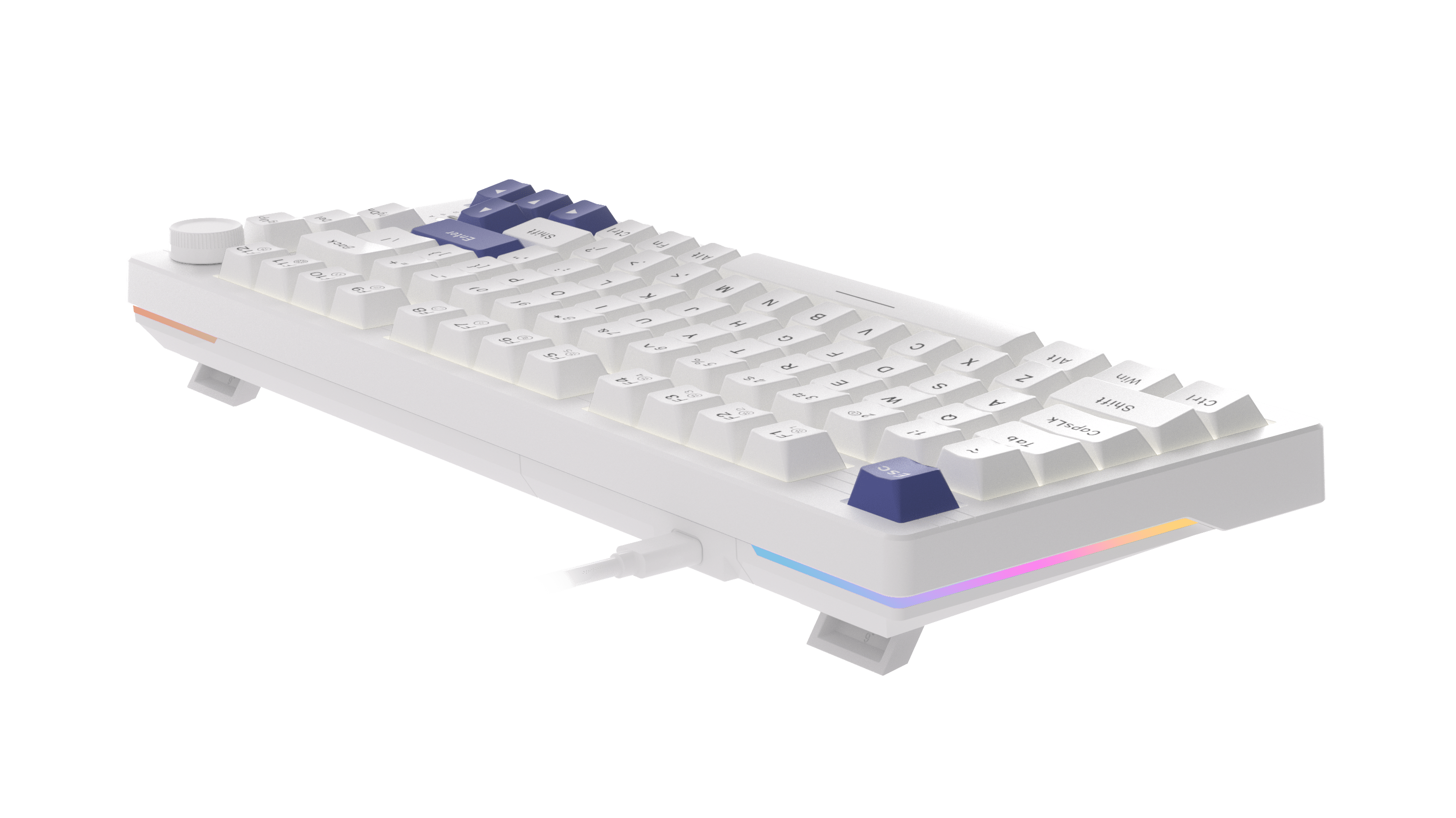 Bàn phím cơ DAREU EK75 Full white _Dream switch 4