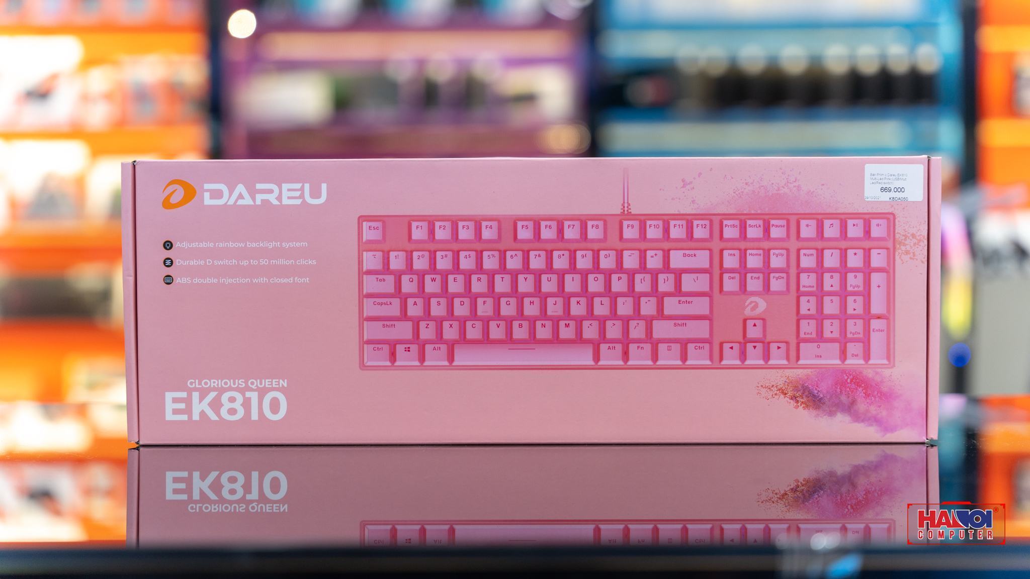 Bàn Phím cơ Dareu EK810 Pink