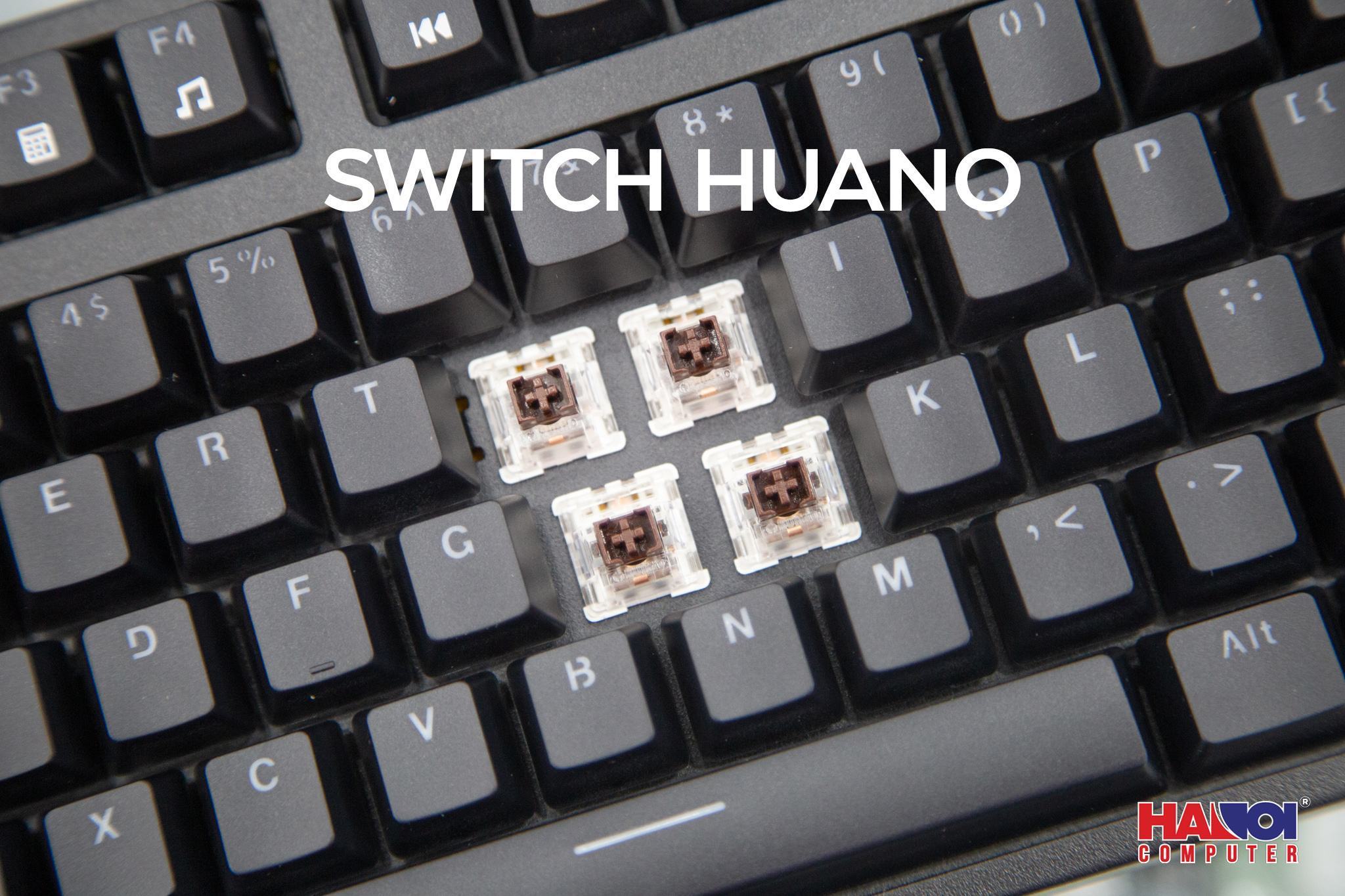 Bàn phím cơ Edra EK387L màu đen