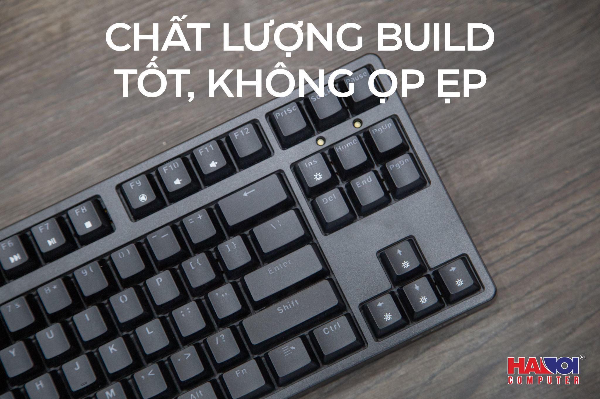 Bàn phím cơ Edra EK387L màu đen