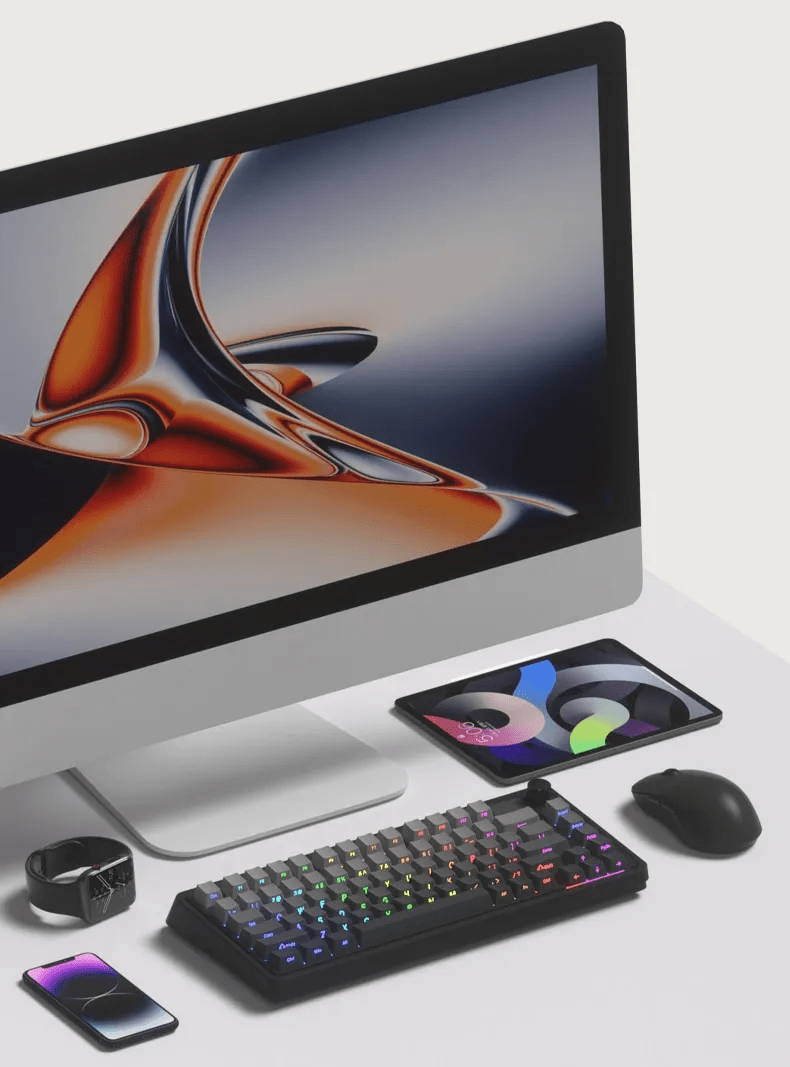 Bàn phím cơ FL-Esports CMK75SAM Lake Placid Blue 3 mode 3