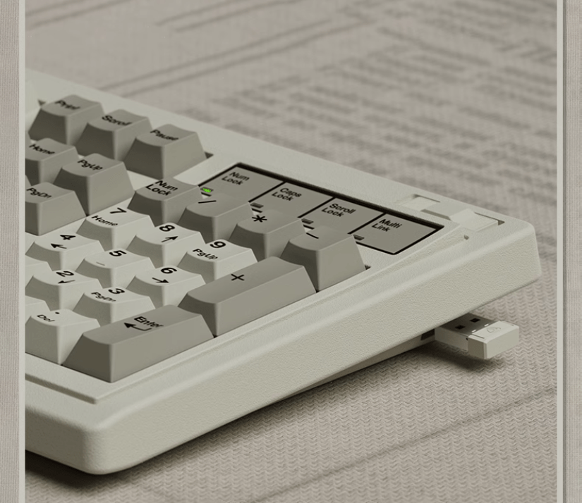 Bàn phím cơ FL-Esports OG104 Classical White 3 mode Kailh Coolmint V2 switch Led RGB 2