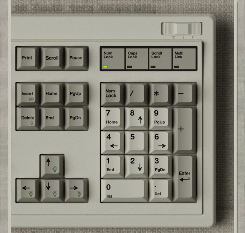 Bàn phím cơ FL-Esports OG104 Classical White 3 mode Kailh Coolmint V2 switch Led RGB 6