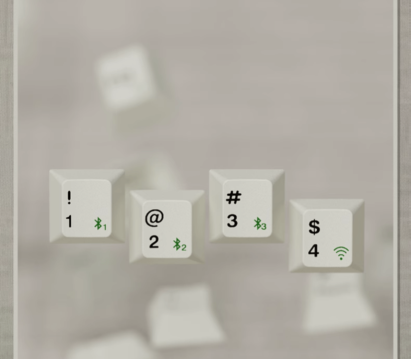 Bàn phím cơ FL-Esports OG87 Classical White 3 mode Kailh Coolmint V2 switch Led RGB 4