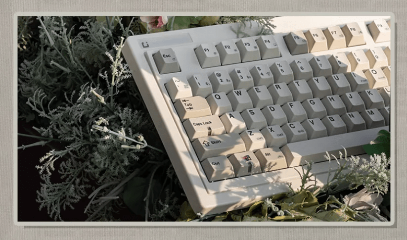 Bàn phím cơ FL-Esports OG87 Retro Grey 3 mode Kailh Coolmint V2 switch Led RGB 2