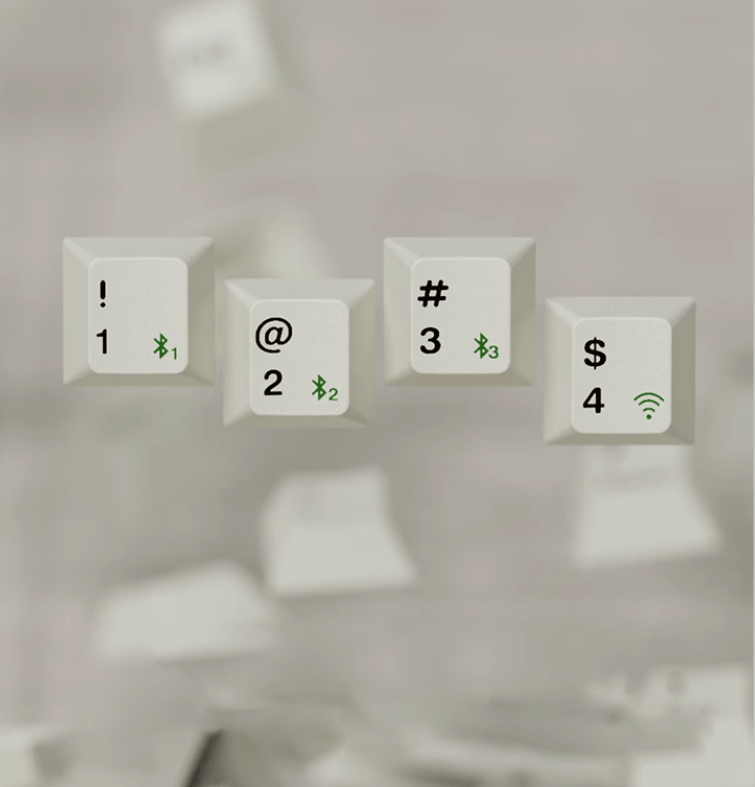 Bàn phím cơ FL-Esports OG98 Classic White 3 mode Kailh Coolmint V2 switch Led RGB 4