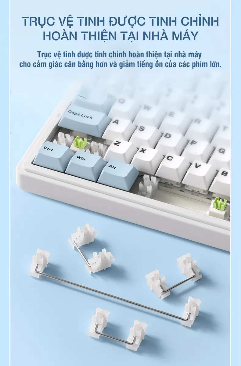 Bàn phím cơ gaming AULA F75 (3 Mode/Xám + Đen Gradient/Rgb/Reaper switch) 9