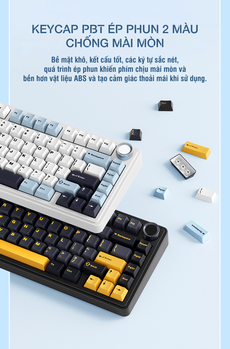 Bàn phím cơ gaming AULA F75/F75 Pro 11