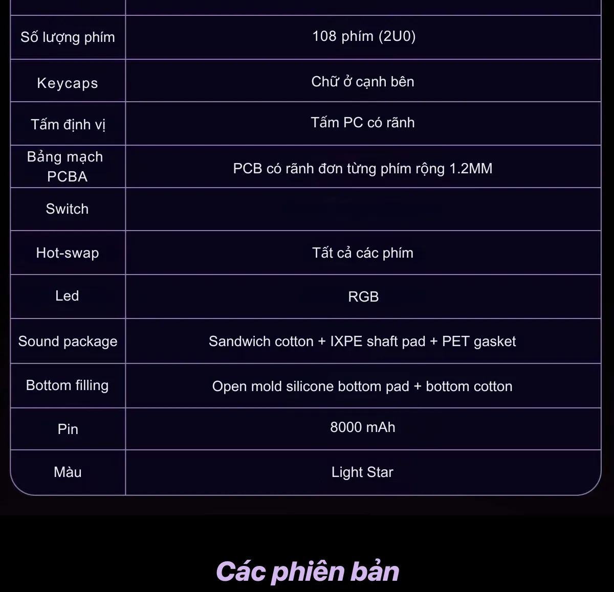 Bàn phím cơ gaming AULA F99 Pro 7