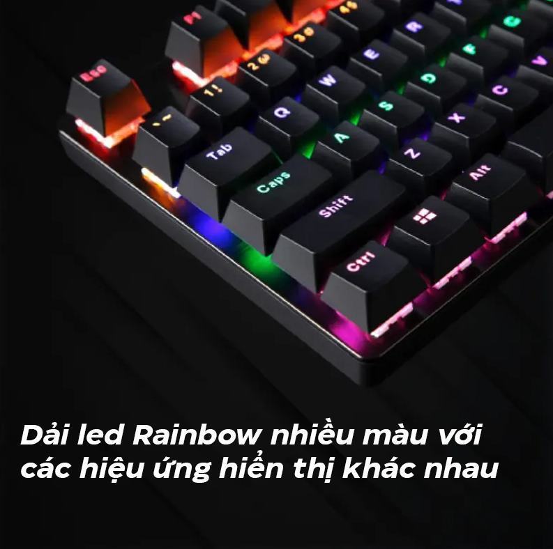 Bàn phím cơ gaming có dây Rapoo V500 Pro Black 3