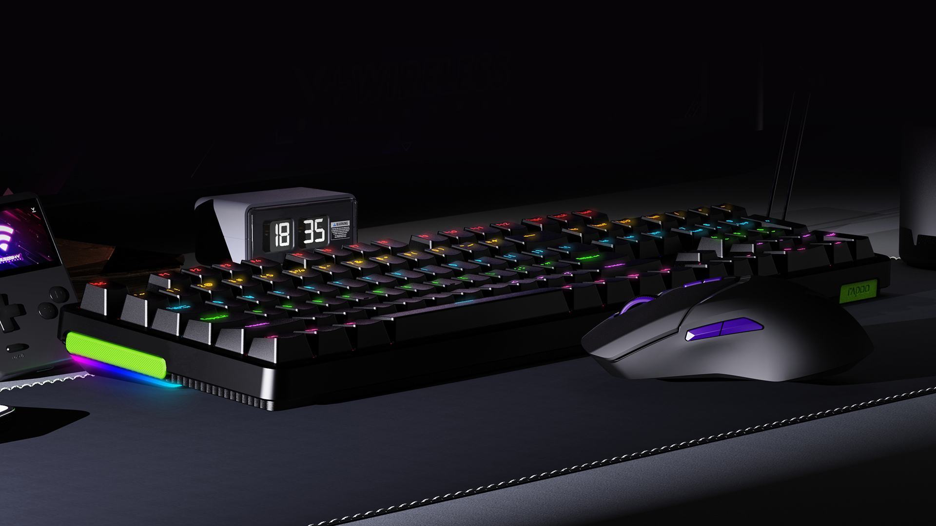 Bàn phím cơ gaming có dây Rapoo V500 Pro V2 Black (Blue Switch) 2