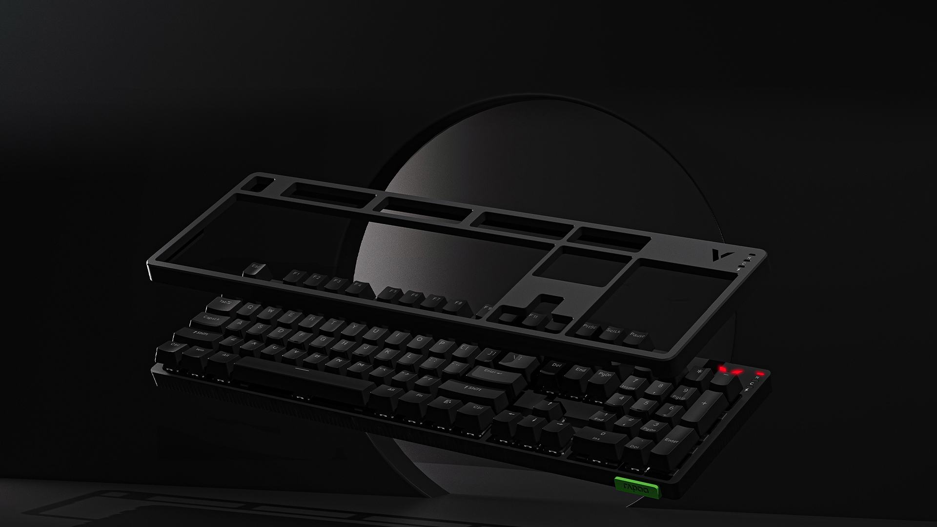 Bàn phím cơ gaming có dây Rapoo V500 Pro V2 Black (Red switch) 4