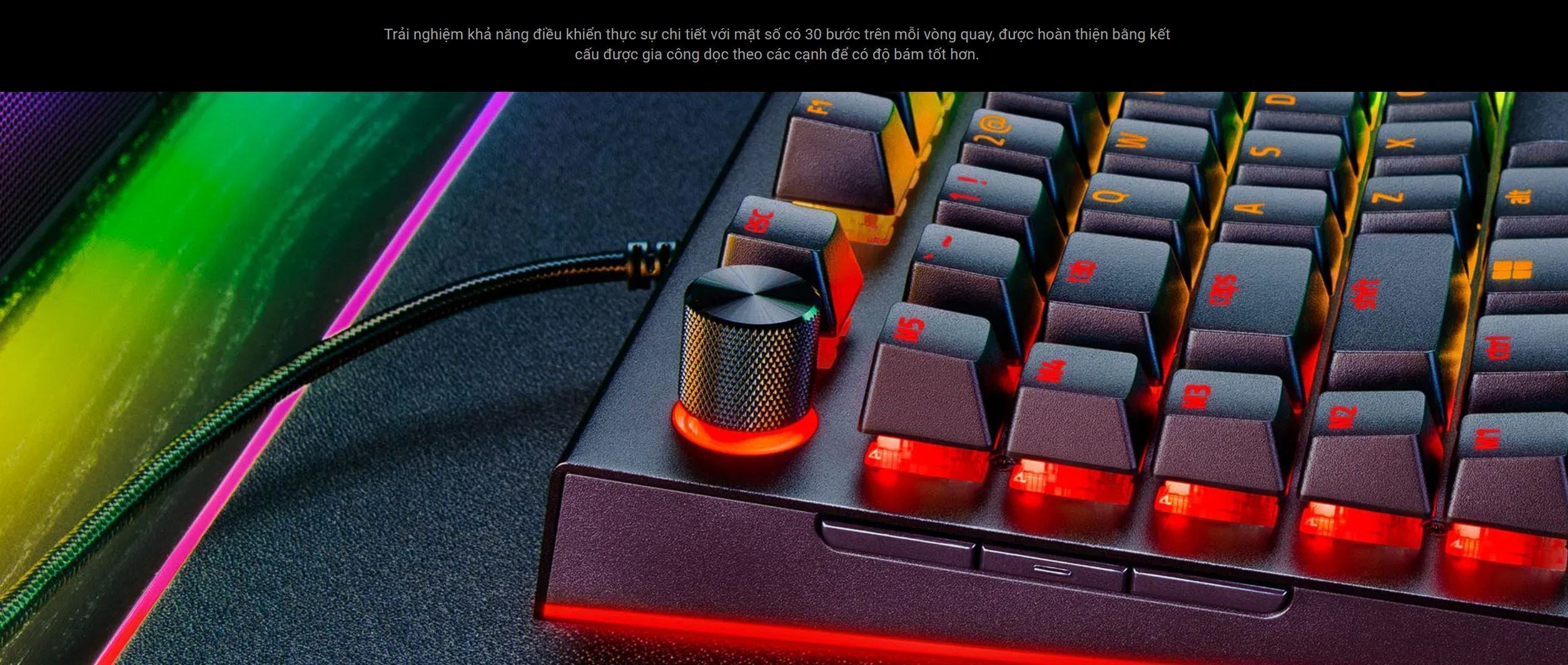 Bàn phím cơ gaming có dây Razer BlackWidow V4 Pro