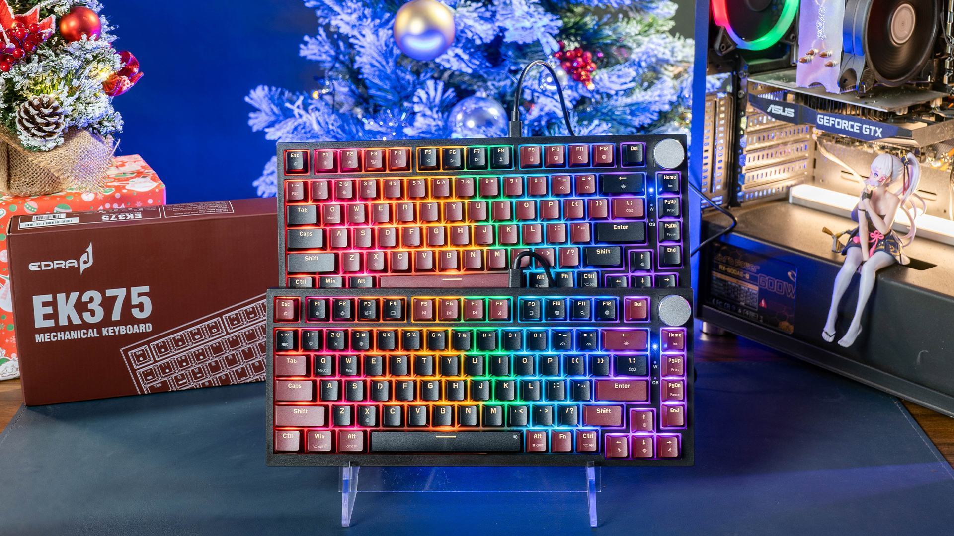 Bàn Phím Cơ Gaming Edra EK375 Alpha Blue Switch 3