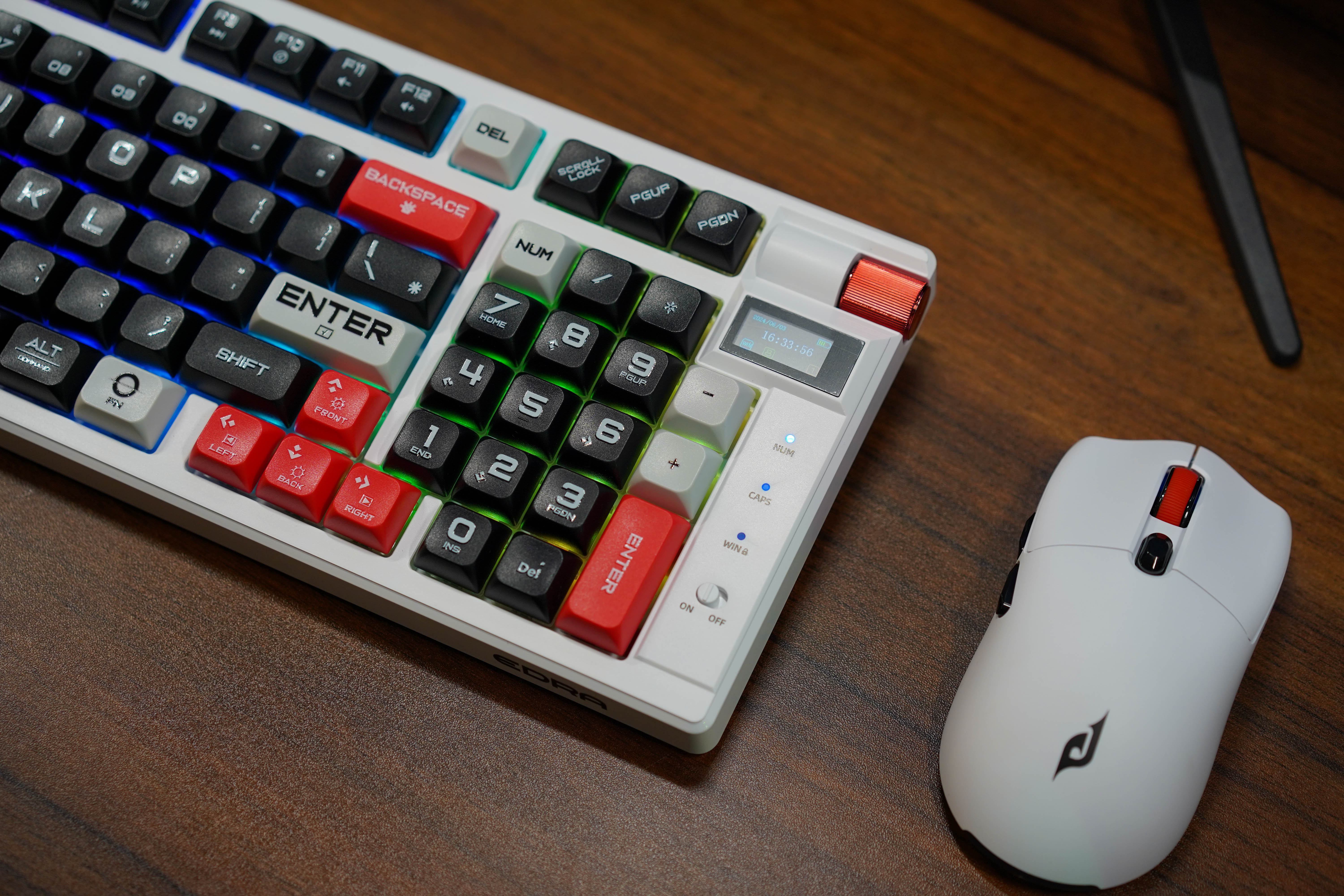 Bàn phím cơ không dây EDRA EK398 Pro (3 Mode/ABS/Edra Red Switch/RGB) ảnh 6