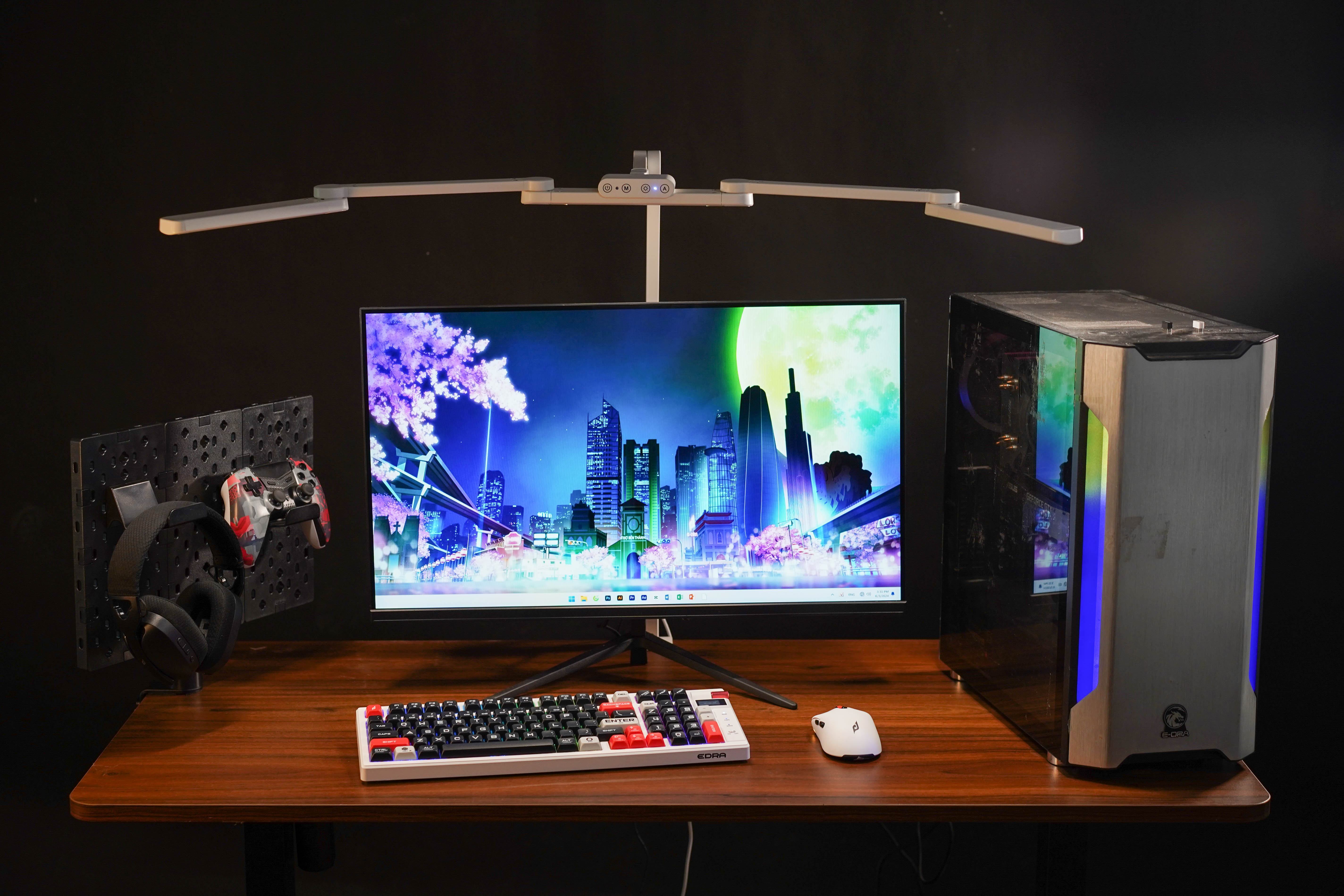 Bàn phím cơ không dây EDRA EK398 Pro (3 Mode/ABS/Edra Red Switch/RGB) ảnh 5