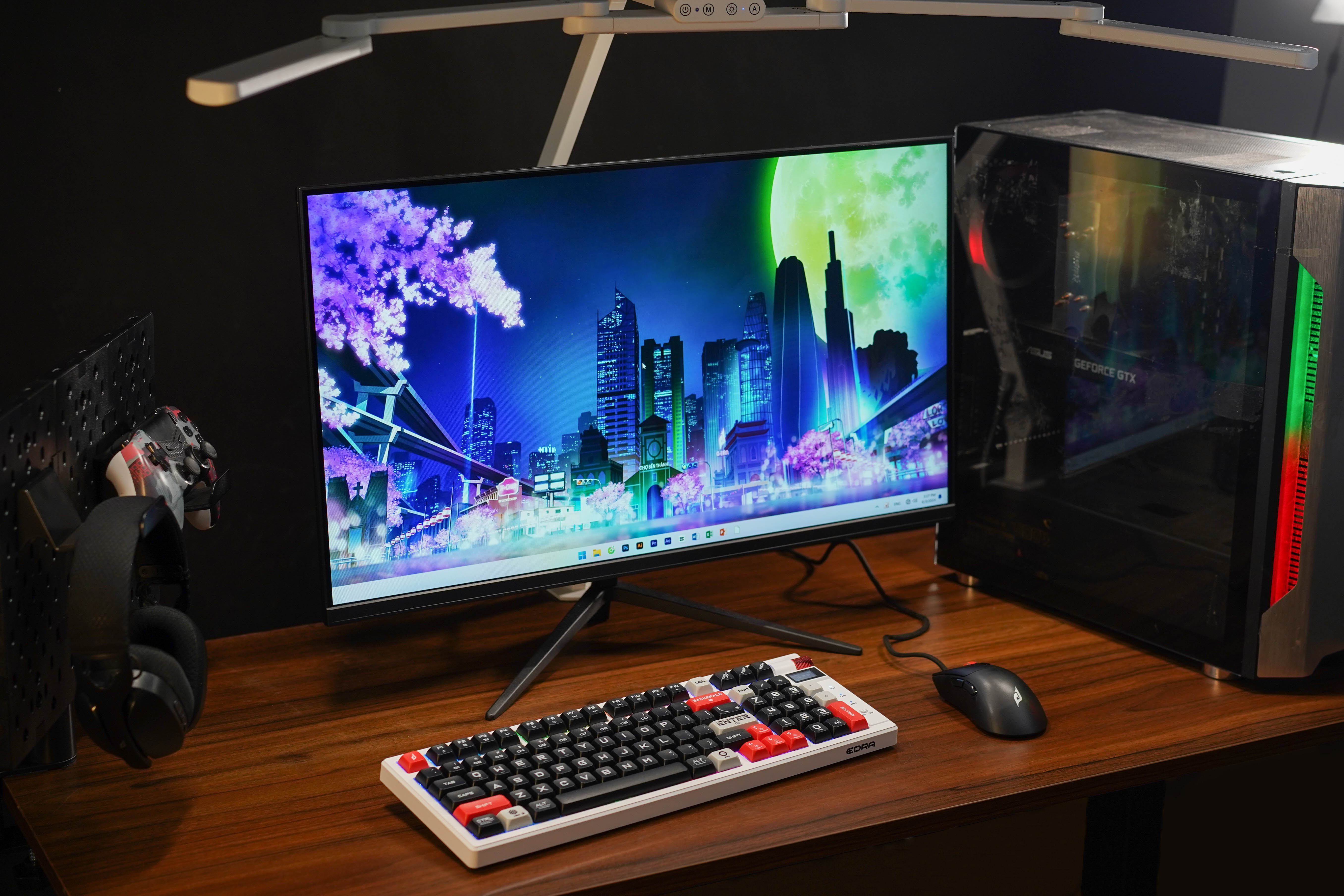 Bàn phím cơ không dây EDRA EK398 Pro (3 Mode/ABS/Edra Red Switch/RGB) ảnh 2