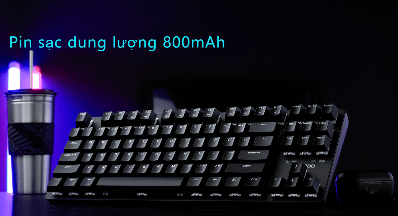 Bàn phím cơ không dây Rapoo V500 PRO-87 TKL Blue Switch (Không Led) 5