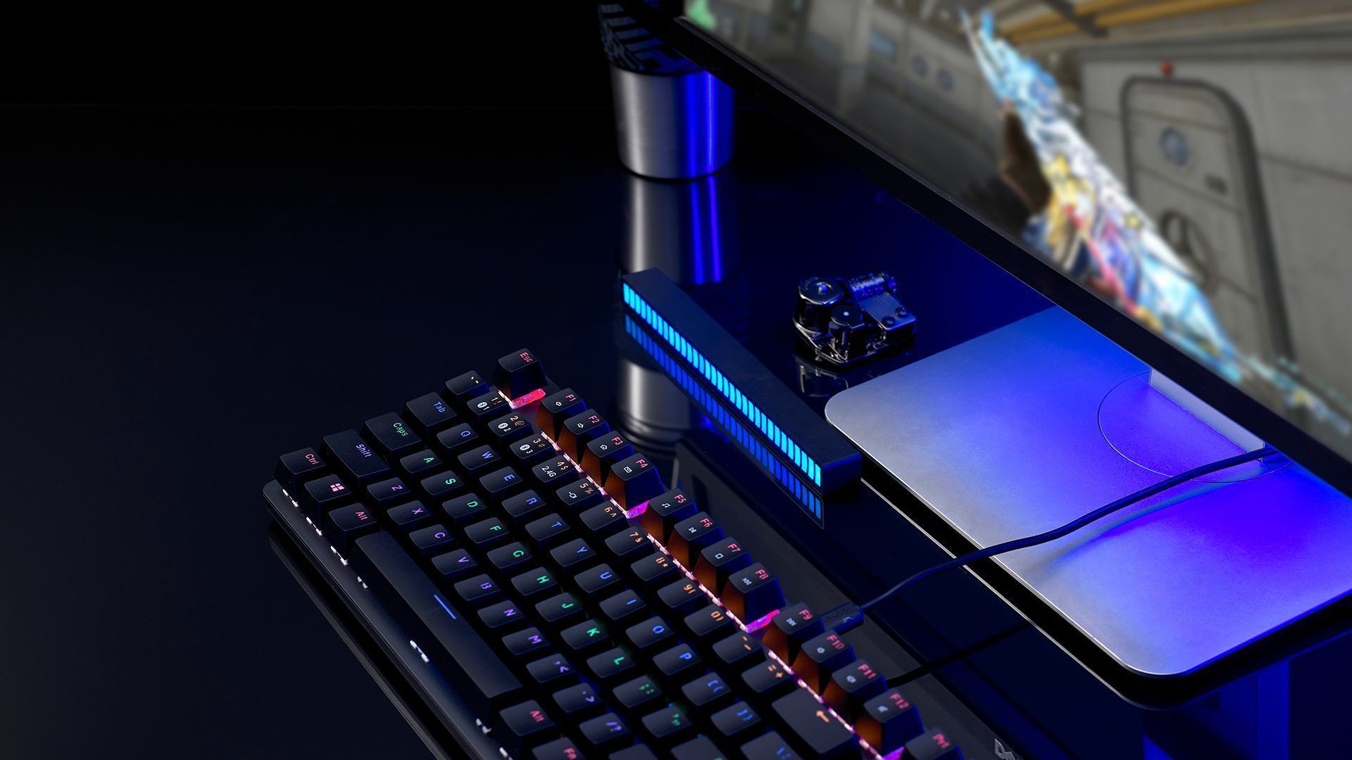 Bàn phím cơ không dây Rapoo V500 PRO-87 TKL Brown Switch (Led Rainbow) 1