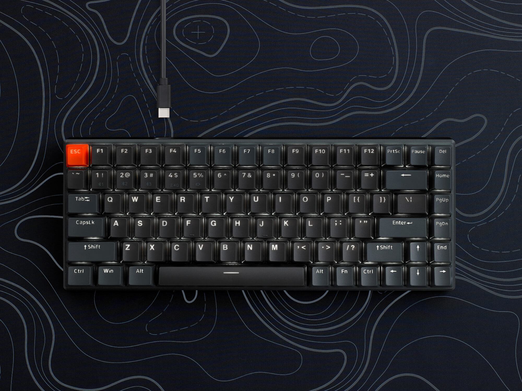 Bàn phím cơ không dây Rapoo V700-A8 Multimode DARK GREY 2