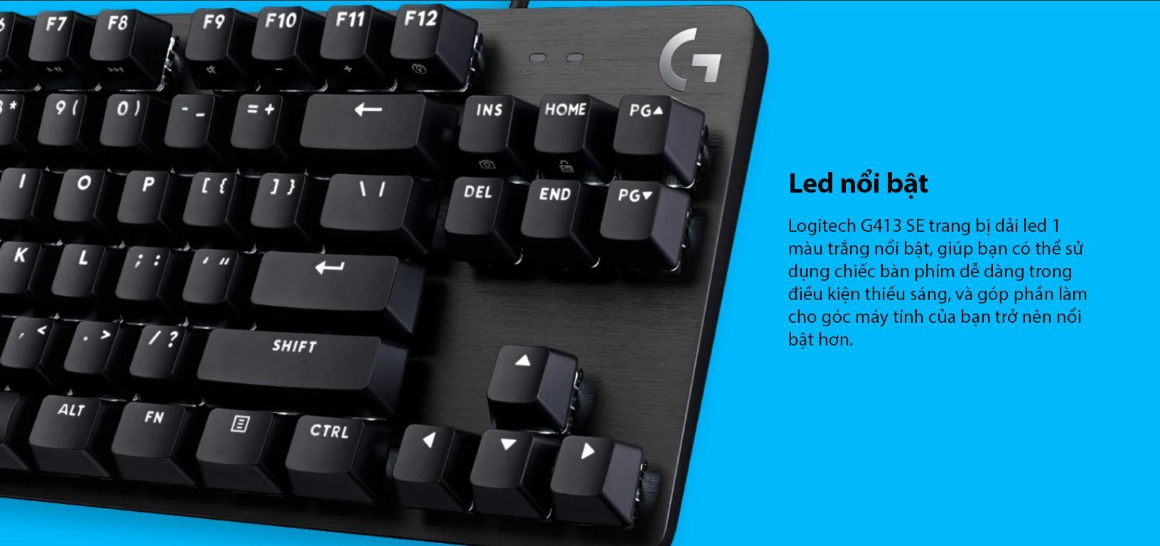 Bàn phím cơ Logitech G413 SE TKL Tactile sw (USB/PBT) 4