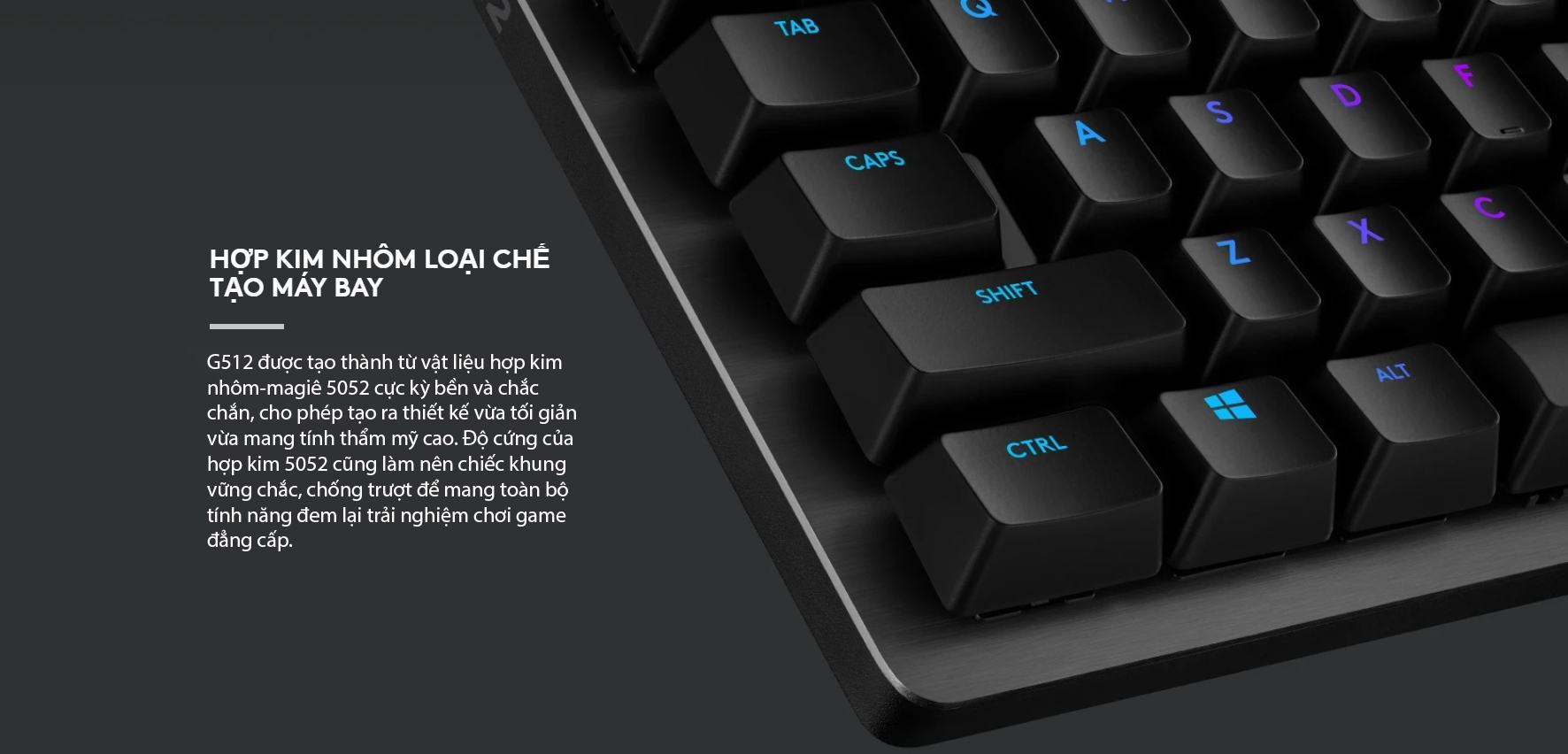 Bàn phím cơ Logitech G512 Lightsync RGB Clicky (USB/GX Blue) 5