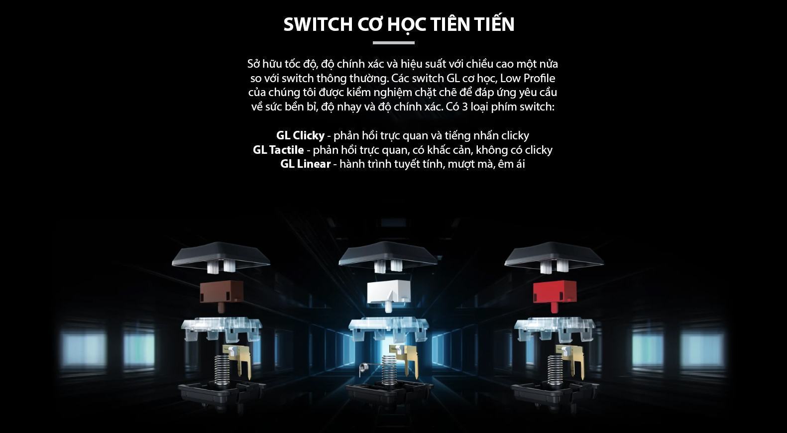 Bàn phím cơ Logitech G813 Lightsync RGB GL Clicky (USB) 3