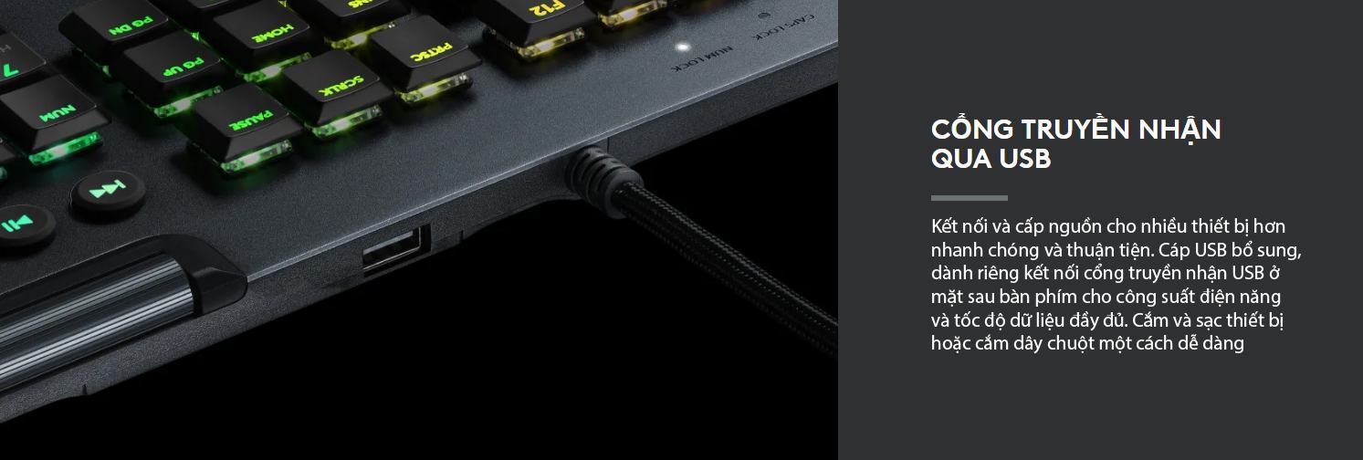 Bàn phím cơ Logitech G813 Lightsync RGB GL Clicky (USB) 8