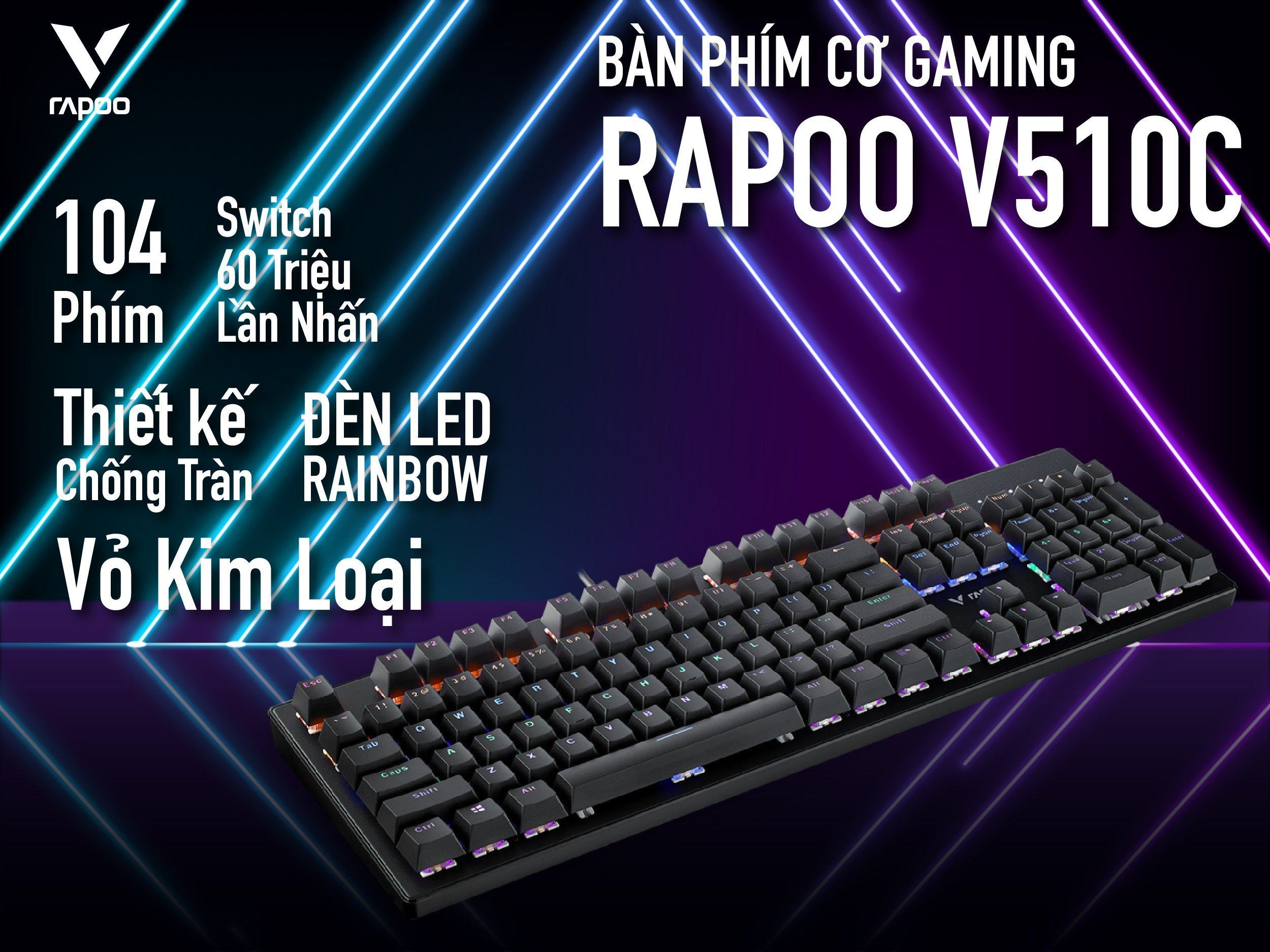 Bàn phím cơ Rapoo V510C 1