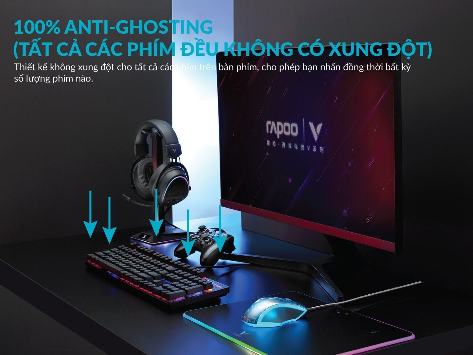 Bàn phím cơ Rapoo V510C 5