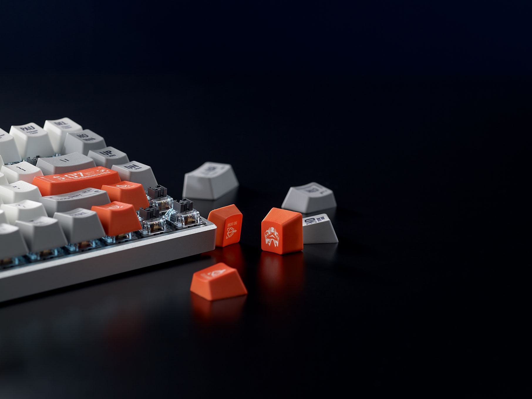 Bàn phím cơ Rapoo V700-8A Redline Edition _ White Orange 4