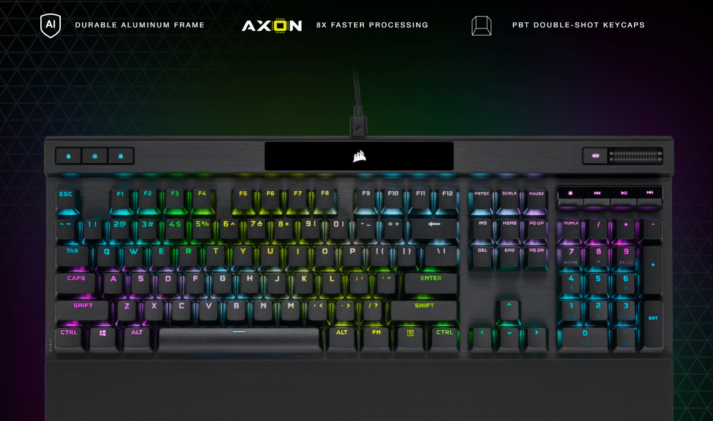 Bàn phím game Corsair K70 RGB Pro Blue sw (USB) (CH-9109411-NA) 1