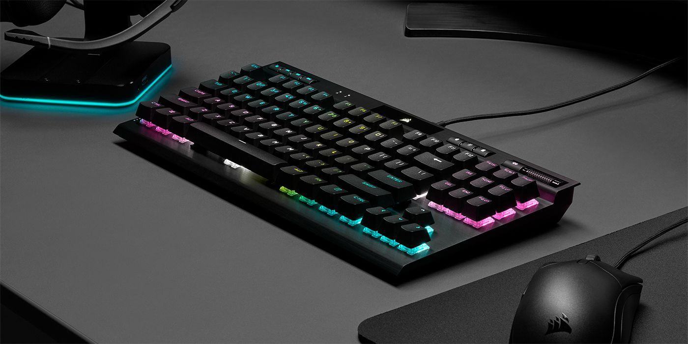 Bàn phím game Corsair K70 TKL Champion RGB (OPX sw/USB) (CH-911901A-NA)
