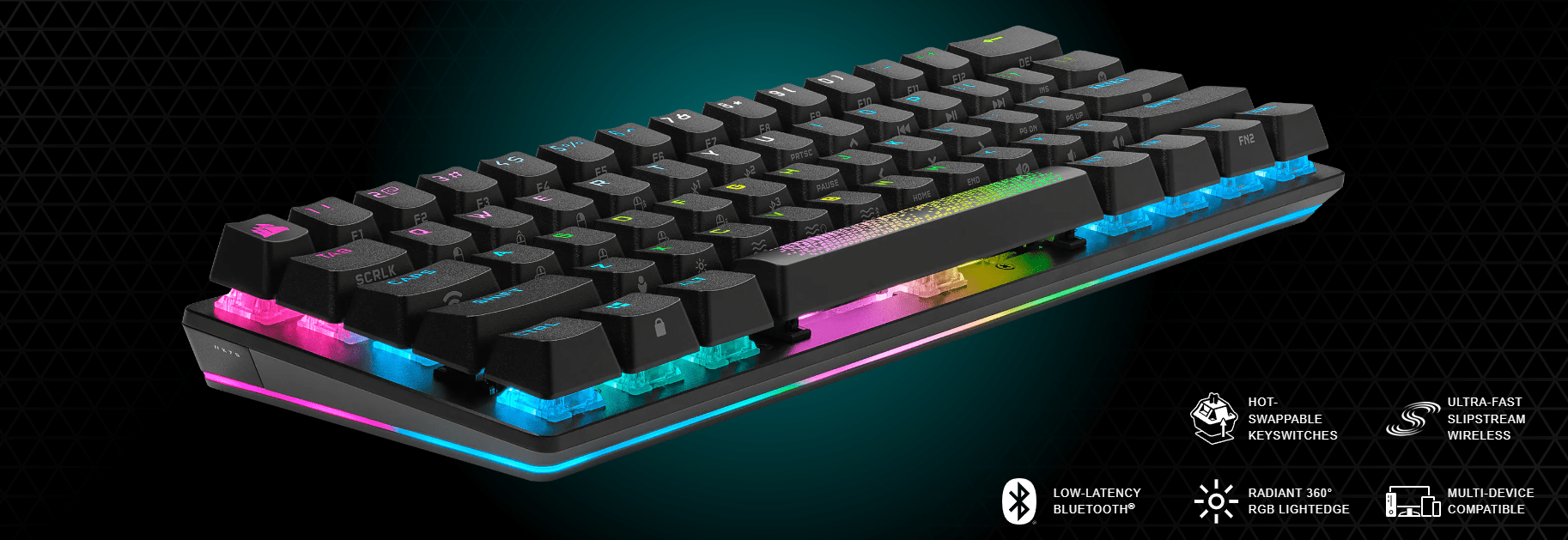 Bàn phím game không dây Corsair K70 Pro Mini đen Speed sw (CH-9189014-NA) 1