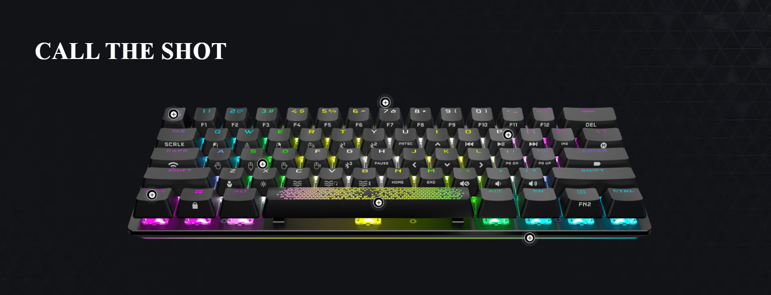 Bàn phím game không dây Corsair K70 Pro Mini đen Speed sw (CH-9189014-NA) 7