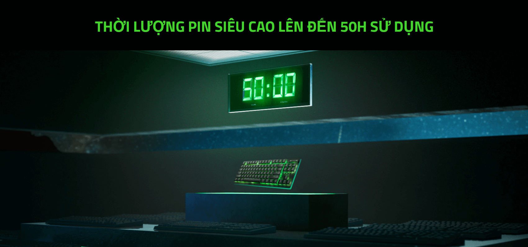Bàn phím game không dây Razer DeathStalker V2 Pro Tenkeyless Low Profile Optical (RGB/USB/Linear Red sw) (RZ03-04370100-R3M1) 7