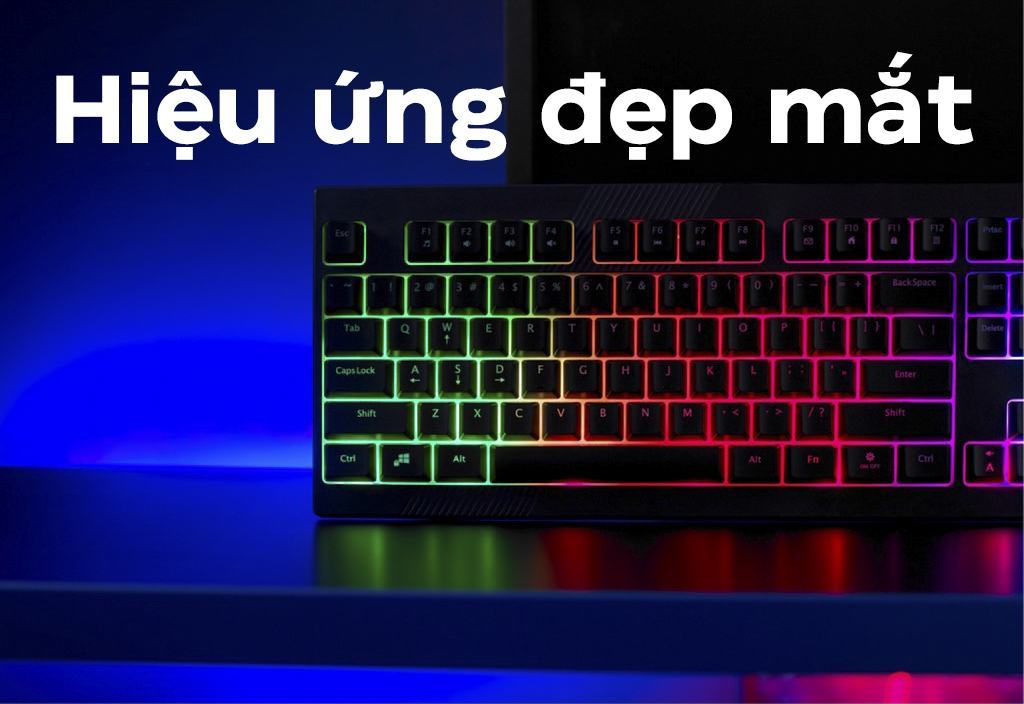 Bàn phím game Rapoo V50S đen (USB)