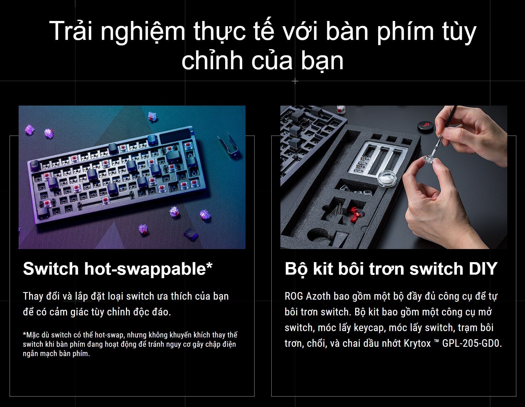 Bàn phím Gaming Asus ROG Azoth NX Brown - 90MP0317-BKUA01 16