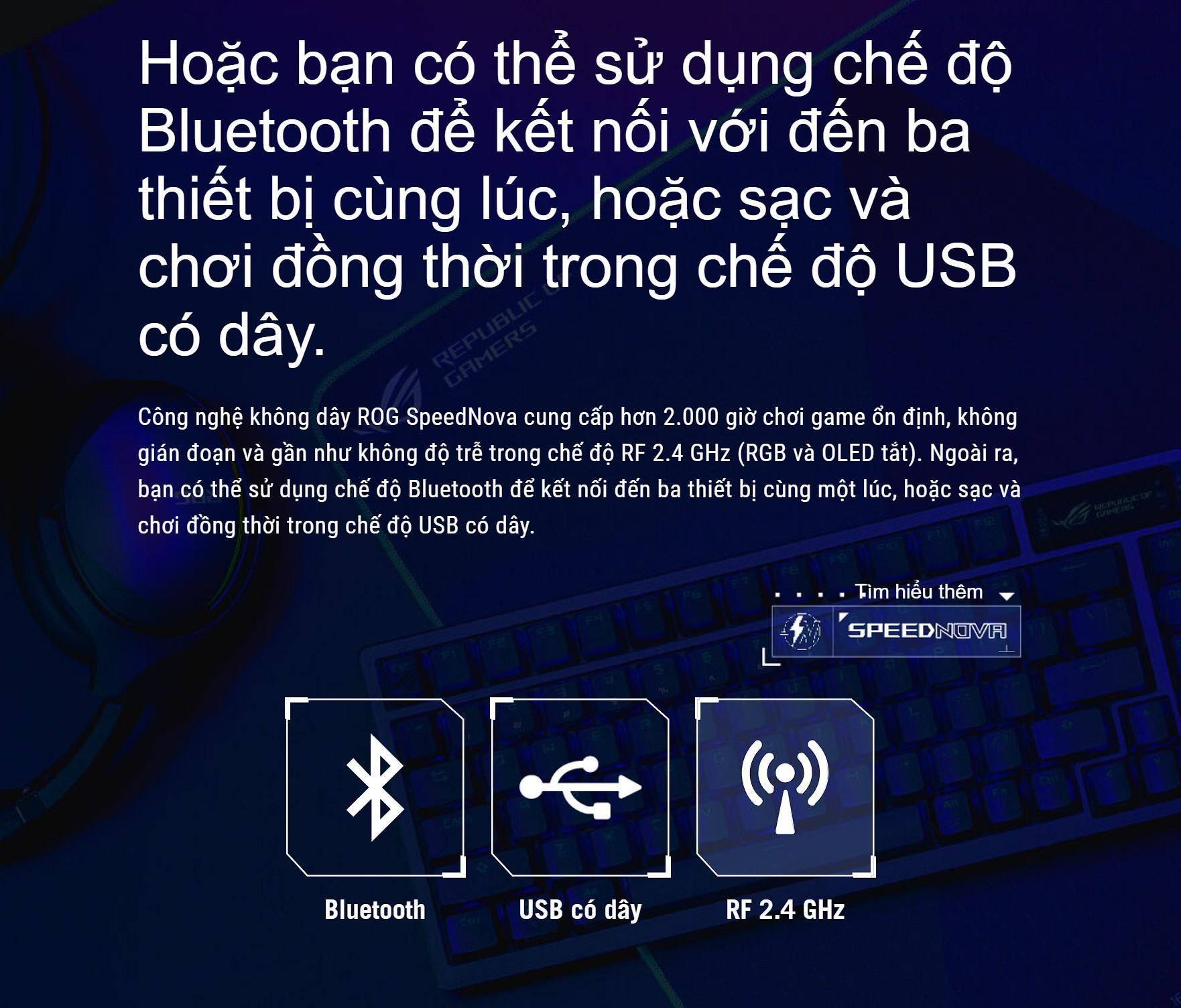 Bàn phím Gaming Asus ROG Azoth NX Brown - 90MP0317-BKUA01 8